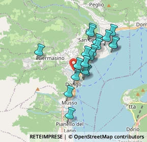 Mappa VIA G.P, 22014 Dongo CO, Italia (1.4015)