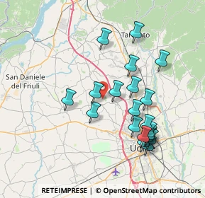 Mappa Strada De Liule, 33030 Moruzzo UD, Italia (7.2215)