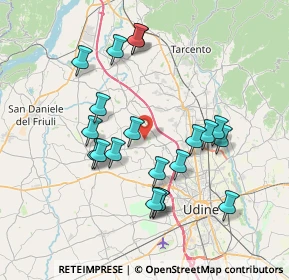 Mappa Strada De Liule, 33030 Moruzzo UD, Italia (7.1055)