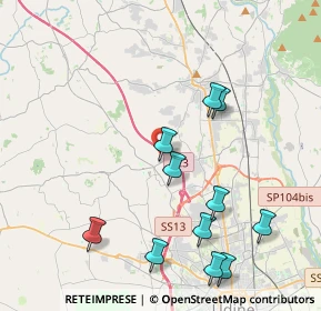 Mappa Via Salita Pertoldi, 33010 Pagnacco UD, Italia (4.35)