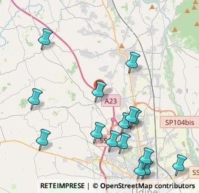 Mappa Via Salita Pertoldi, 33010 Pagnacco UD, Italia (4.88267)