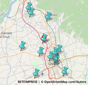 Mappa Via Salita Pertoldi, 33010 Pagnacco UD, Italia (8.18615)