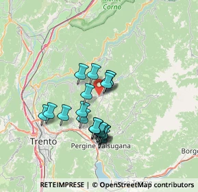 Mappa Frazione Tressilla, 38042 Baselga di Piné TN, Italia (5.782)