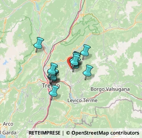 Mappa Frazione Tressilla, 38042 Baselga di Piné TN, Italia (7.778)
