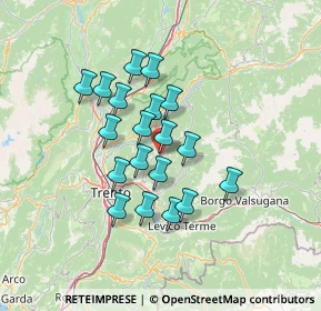 Mappa Via del Dòs di Mióla, 38042 Baselga di Piné TN, Italia (10.75368)