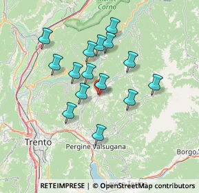 Mappa Via del Dòs di Mióla, 38042 Baselga di Piné TN, Italia (6.026)