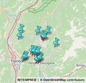 Mappa Via del Dòs di Mióla, 38042 Baselga di Piné TN, Italia (6.37158)