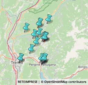 Mappa Via del Dòs di Mióla, 38042 Baselga di Piné TN, Italia (5.5605)