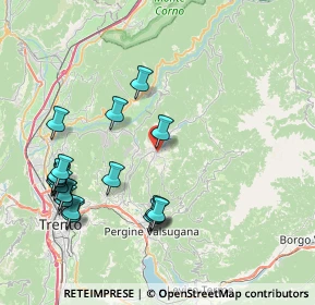Mappa Via del Dòs di Mióla, 38042 Baselga di Piné TN, Italia (9.055)