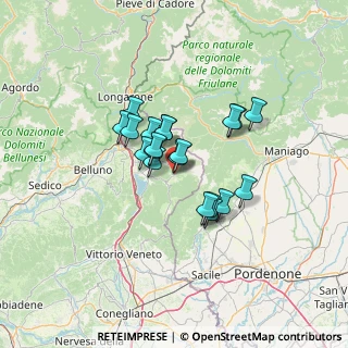 Mappa Piazza 11 Gennaio, 32010 Tambre BL, Italia (9.036)