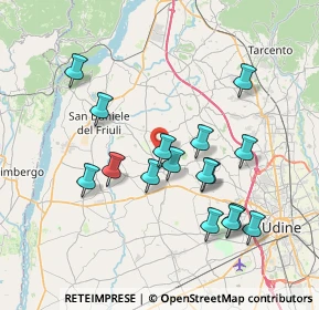 Mappa SP 100, 33034 Fagagna UD (7.10563)