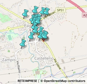 Mappa Via Udine, 33010 Pagnacco UD, Italia (0.3565)