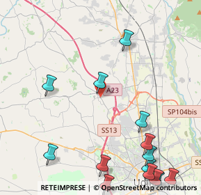 Mappa Via Udine, 33010 Pagnacco UD, Italia (6.01214)