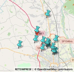 Mappa Via Udine, 33010 Pagnacco UD, Italia (3.47867)