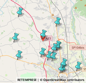 Mappa Via Udine, 33010 Pagnacco UD, Italia (4.43067)