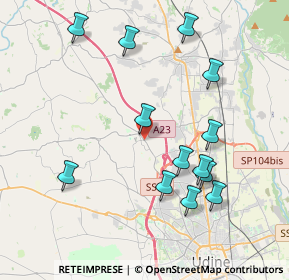 Mappa Via Udine, 33010 Pagnacco UD, Italia (4.07)