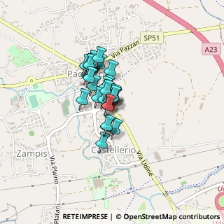 Mappa Via Udine, 33010 Pagnacco UD, Italia (0.25862)