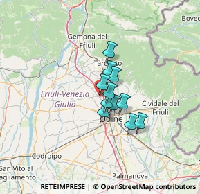 Mappa Via Udine, 33010 Pagnacco UD, Italia (7.40364)