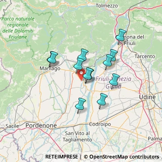 Mappa Via Tauriano, 33097 Spilimbergo PN, Italia (10.8725)