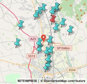 Mappa Via Nazionale, 33010 Udine UD, Italia (3.903)