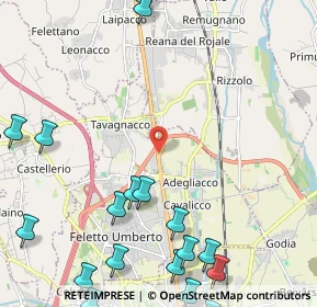 Mappa Via Nazionale, 33010 Udine UD, Italia (3.2875)