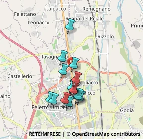 Mappa Via Nazionale, 33010 Udine UD, Italia (1.55813)