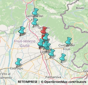 Mappa Via Nazionale, 33010 Udine UD, Italia (11.89786)