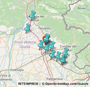 Mappa Via Nazionale, 33010 Udine UD, Italia (10.32923)