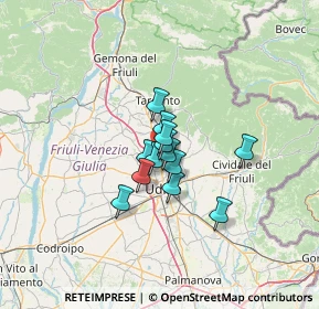 Mappa Via Nazionale, 33010 Udine UD, Italia (7.35308)