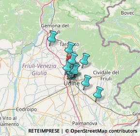 Mappa Via Nazionale, 33010 Udine UD, Italia (7.05083)