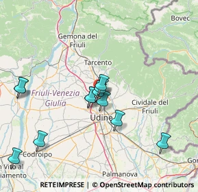 Mappa Via Nazionale, 33010 Udine UD, Italia (14.075)