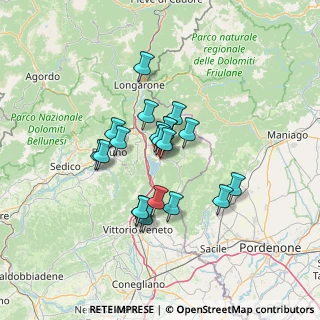 Mappa Via Fratelli Bandiera, 32016 Farra D'Alpago BL, Italia (9.9095)