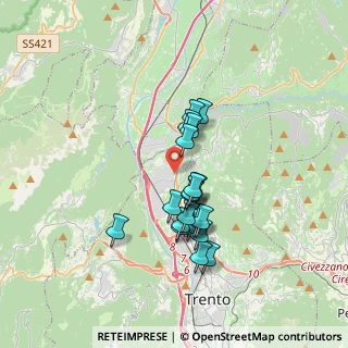 Mappa Via dell'Ora del Garda, 38100 Trento TN, Italia (2.816)