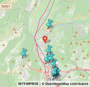 Mappa Via dell'Ora del Garda, 38100 Trento TN, Italia (4.93917)