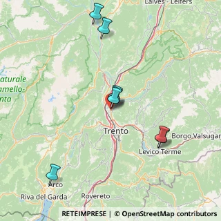 Mappa Via dell'Ora del Garda, 38100 Trento TN, Italia (36.62765)
