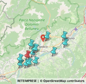 Mappa Localita' Seghe De Villa, 32036 Sedico BL, Italia (7.735)