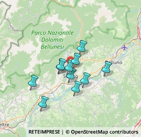 Mappa Localita' Seghe De Villa, 32036 Sedico BL, Italia (4.98182)