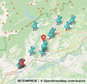 Mappa Localita' Seghe De Villa, 32036 Sedico BL, Italia (3.84857)