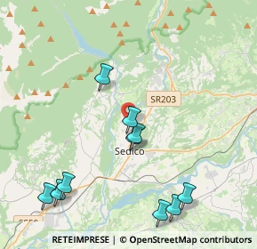 Mappa Localita' Seghe De Villa, 32036 Sedico BL, Italia (4.85455)