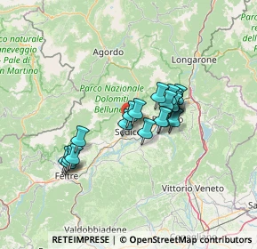 Mappa Localita' Seghe De Villa, 32036 Sedico BL, Italia (10.102)