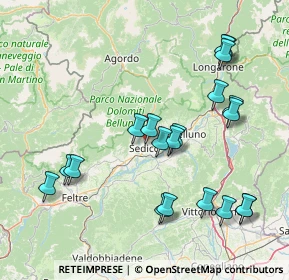 Mappa Localita' Seghe De Villa, 32036 Sedico BL, Italia (16.945)