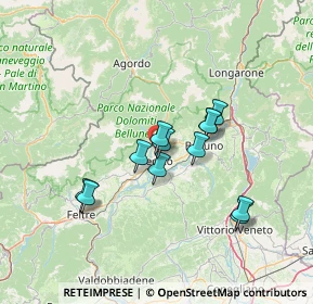Mappa Localita' Seghe De Villa, 32036 Sedico BL, Italia (11.22833)
