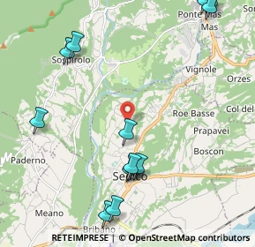Mappa Localita' Seghe De Villa, 32036 Sedico BL, Italia (2.695)