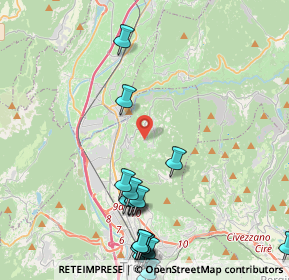 Mappa Via per Cortesano, 38121 Gazzadina TN, Italia (5.437)