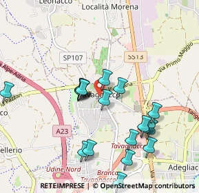 Mappa Piazza di Prampero B., 33010 Tavagnacco UD, Italia (0.958)