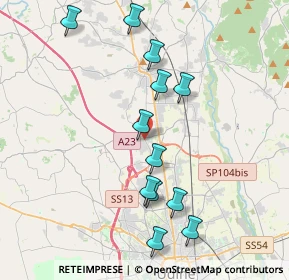 Mappa Piazza di Prampero B., 33010 Tavagnacco UD, Italia (3.92583)