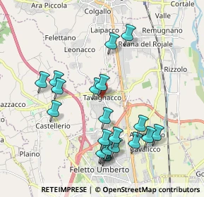 Mappa Piazza di Prampero B., 33010 Tavagnacco UD, Italia (1.961)