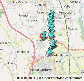 Mappa Piazza di Prampero B., 33010 Tavagnacco UD, Italia (1.2265)