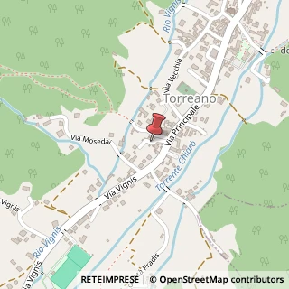 Mappa Via Antonio Bardelli, 4, di Torreano, Udine (Friuli-Venezia Giulia)