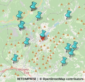 Mappa Via dei caduti, 38042 Baselga di Piné TN, Italia (4.875)